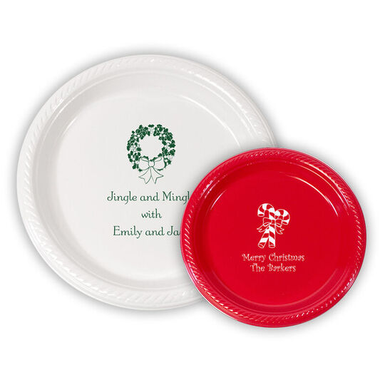 Design Your Own Christmas Plastic Plates